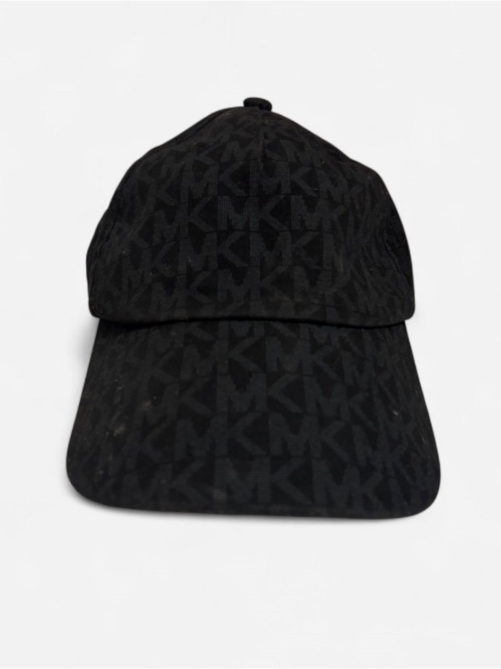 Michael Kors Black Tonal MK Logo Cap